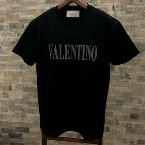 Valentino Logo-Print Mesh Tshirt